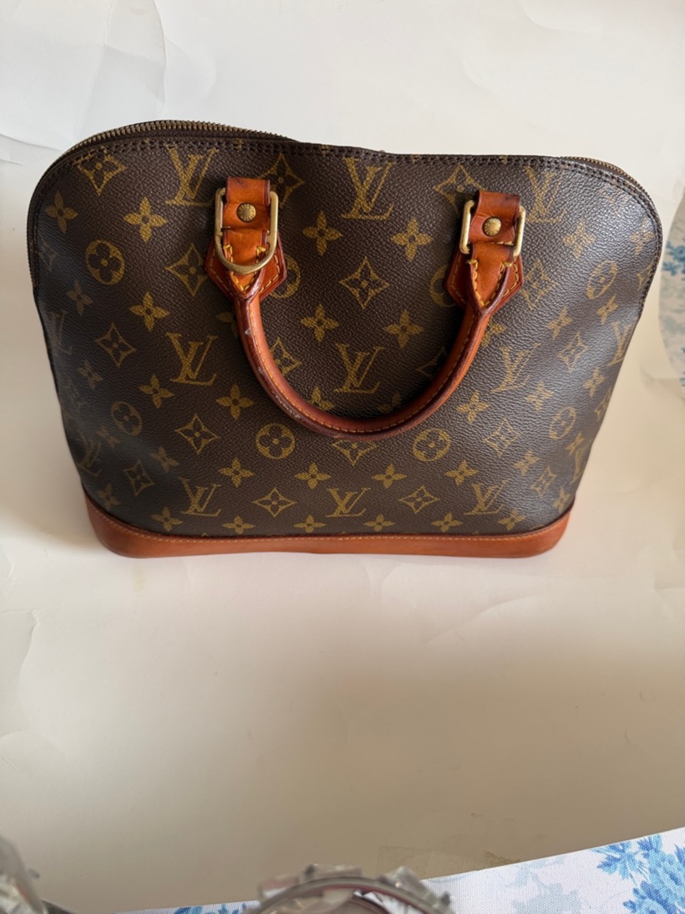 Louis Vuitton Monogram Canvas Satchel in Brown and Tan - Picture 4 of 10
